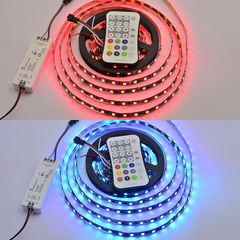 DC5-24V SC+R9 RF 2.4G Wireless Receiver SPI LED Controller For Addressable LED Strip Lights DC5-24V SC+R9 RF 2.4G Wireless Receiver SPI LED Controller For Addressable LED Strip Lights